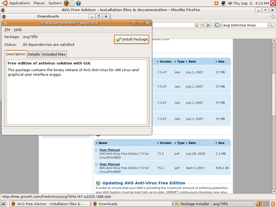 Ubuntu下安装AVG杀毒软件图文详解 Ubuntu下安装AVG杀毒软件图文详解