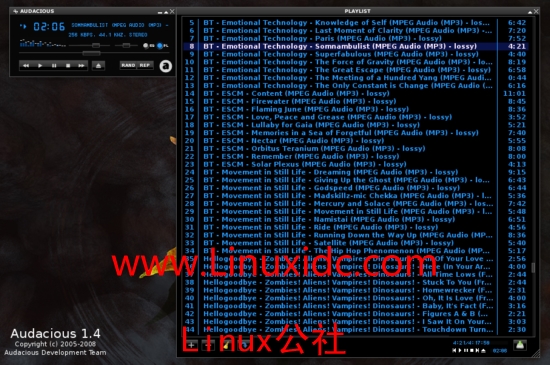 Ubuntu下安装MP3播放器Audacious