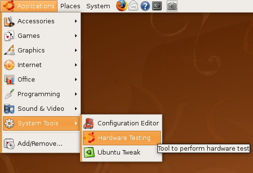 Ubuntu 8.04版增加硬件测试功能(图)