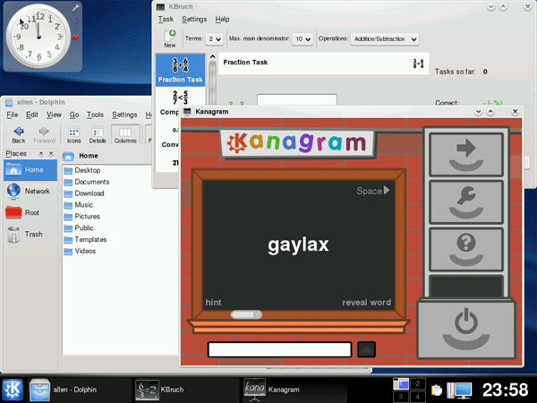 Fedora 9 与 KDE 4 截图预览
