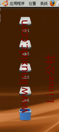 Ubuntu 中修改桌面图标大小与在桌面显示回收站