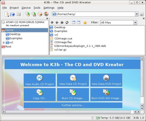 Ubuntu 下使用K3B软件刻录光盘(图)