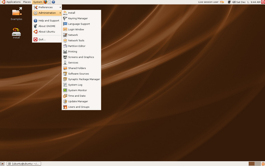 Ubuntu 8.04 Alpha 1桌面截图赏