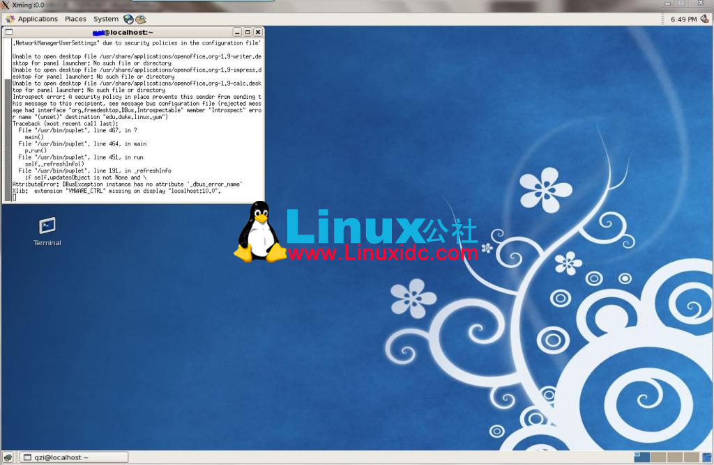 Putty && Xming 远程登录 CentOS