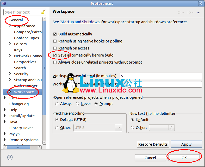 Eclipse 常用设置