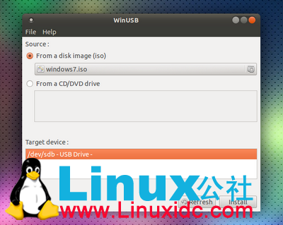 在 Ubuntu 上用 WinUSB 创建 Win7 安装 U 盘