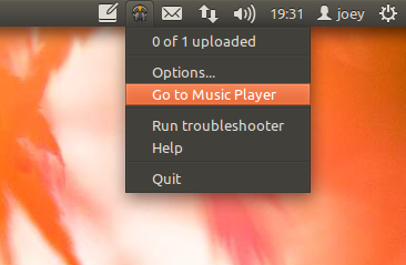 google Music Manager tray icon in Ubuntu 11.10