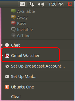 Ubuntu 11.10通过PPA源安装Gmail Watcher