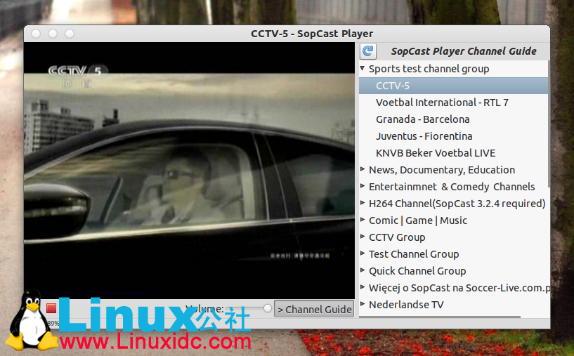 Ubuntu中安装网络电视SopCast