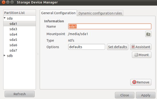 PySdm :设置Ubuntu启动挂载硬盘分区