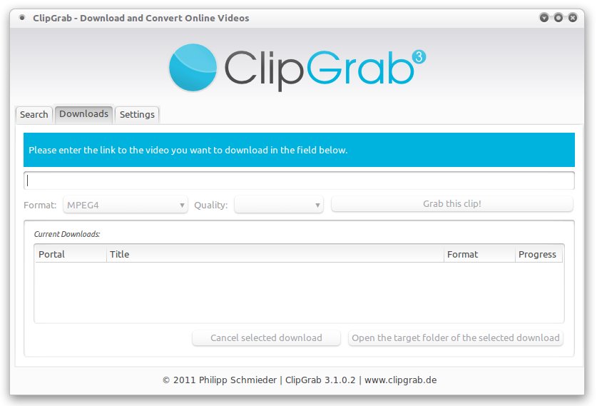 ClipGrab：Linux视频下载工具