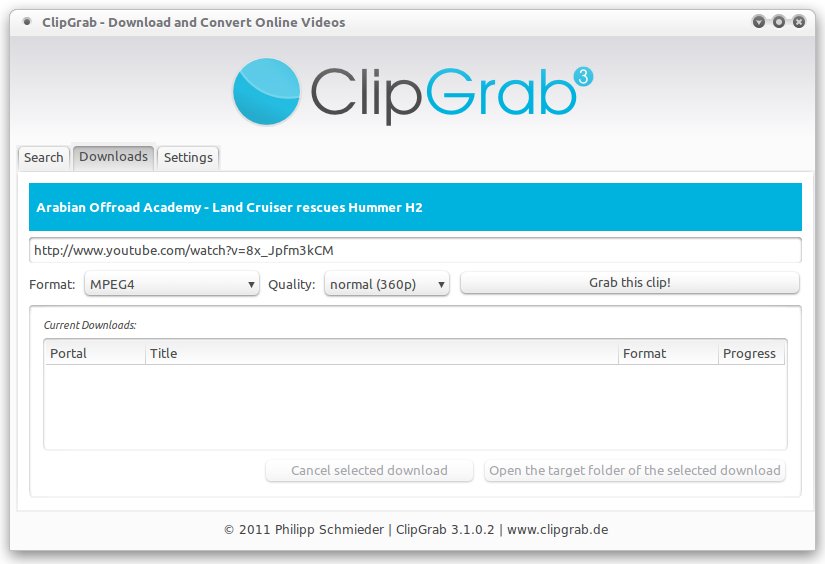 ClipGrab：Linux视频下载工具