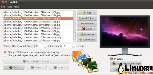 Ubuntu,wallch 2.0,wallch