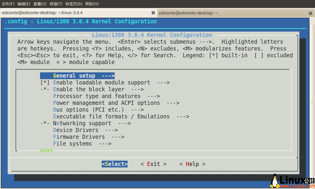 Ubuntu下编译Linux 3.0.4内核
