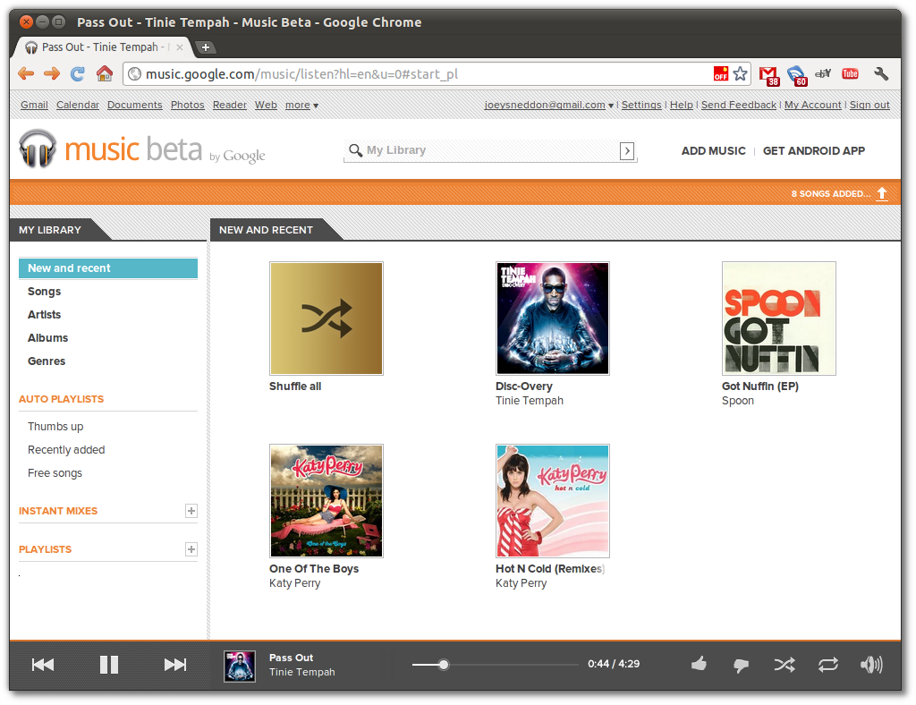 Google Music Manager for Linux