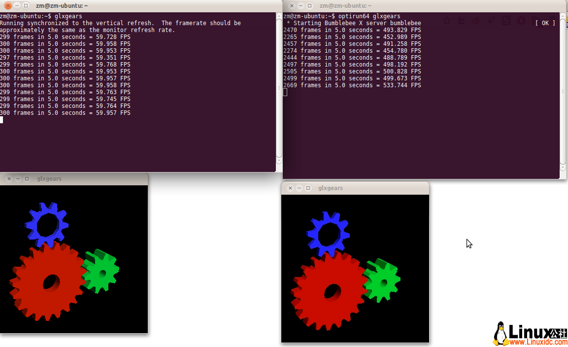 Linux上的第三方Nvidia Optimus显卡工具Bumblebee