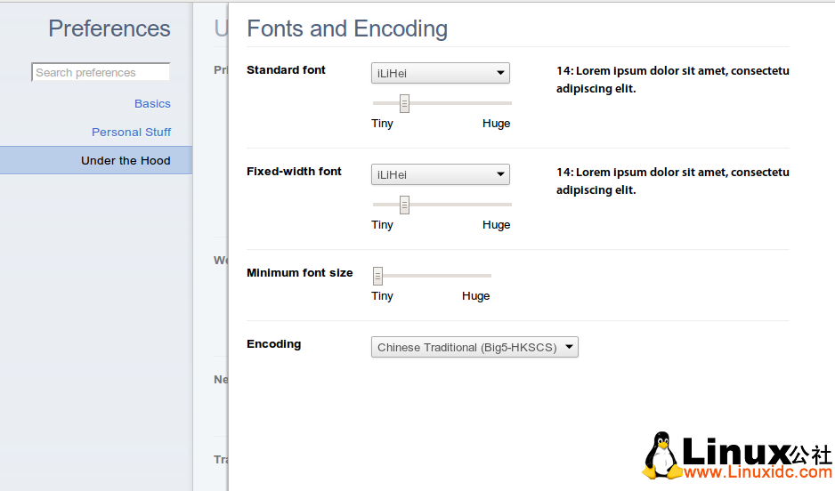 修改Google Chrome的字体的三种方法