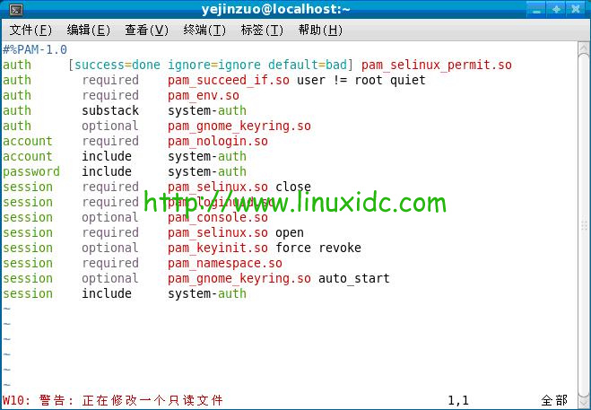 如何让RedHat Linux中root用户无法从图形界面登陆