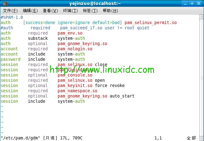 如何让RedHat Linux中root用户无法从图形界面登陆