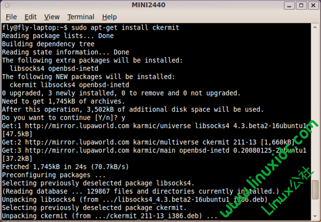 构建MINI2440开发板Ubuntu开发环境