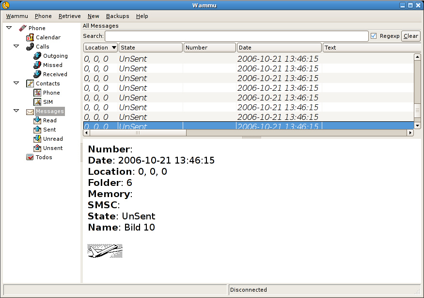 Ubuntu下用Wammu管理手机联系人