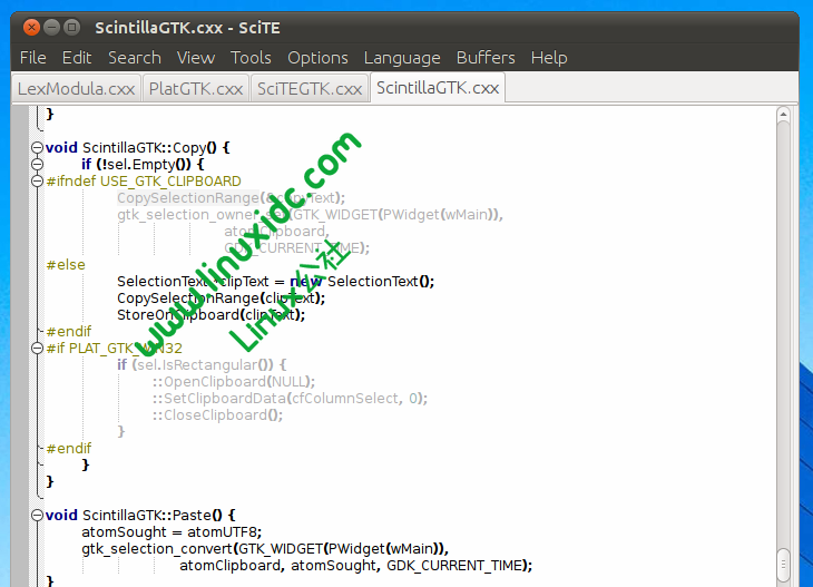 Ubuntu下安装小巧文本编辑器SciTE