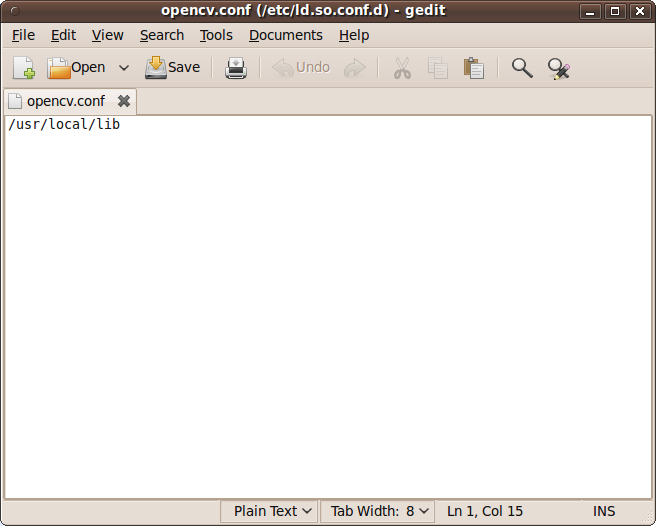 在Linux下安装openCV 并将其整合到Eclipse当中