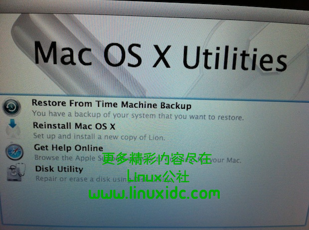 苹果Mac OS X Lion自带实用的恢复分区功能[多图]