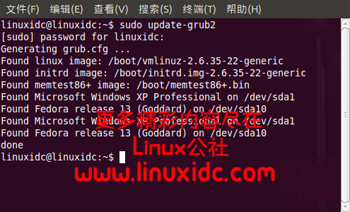 Ubuntu 10.10 提示 grub rescue 解决方法
