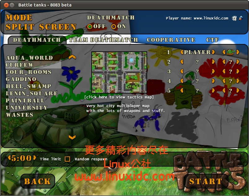 Ubuntu 10.10安装坦克大战游戏Battle Tanks