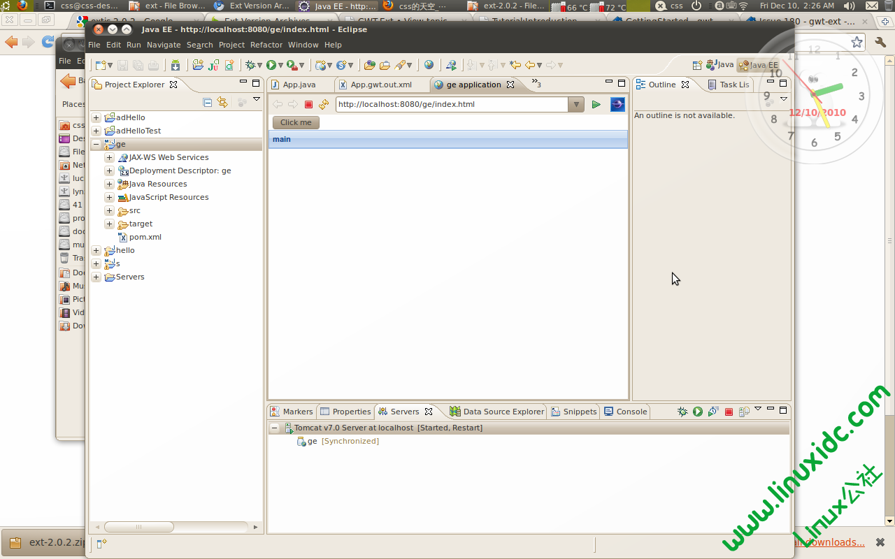 Ubuntu: 从 Maven构建GWT-Ext应用