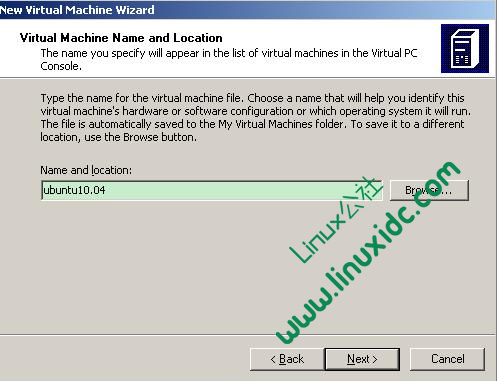 Virtual PC 2007 中安装Ubuntu 10.04的几个问题