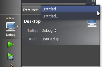 Qt Creator 切换项目