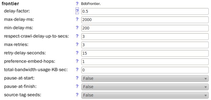 Project 1-2: 我们得到的Heritrix Crawl Job Report