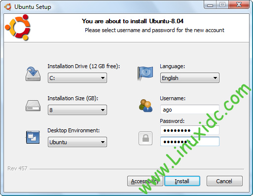 WIN7下wubi安装Ubuntu 10.10