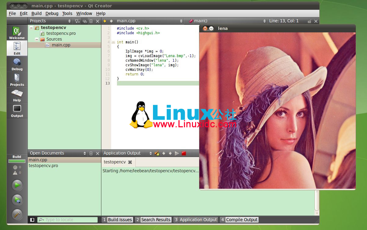 Linux环境下qt/qt creator添加OpenCV的配置