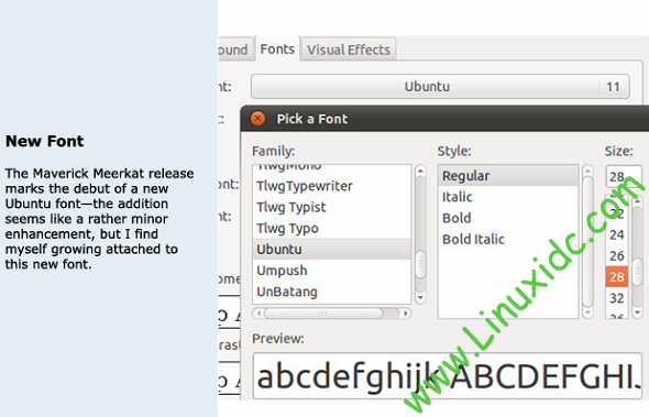 Ubuntu 10.10新功能截图