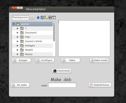 Ubucompilator-Ubuntu,Debian,Linux Mint中创建deb包的图形化工具