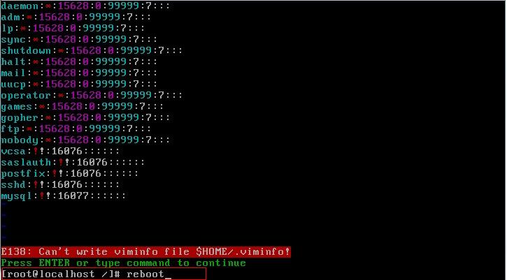 CentOS 6.4系统对root用户,分区,grub加密解密