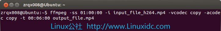 在Ubuntu下使用FFmpeg分割视频