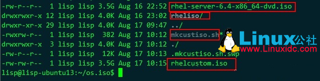 用mkisofs命令制作redhat enterprise linux (RHEL6.4) ISO启