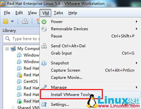 VMware Workstation 9.0下安装VMtools