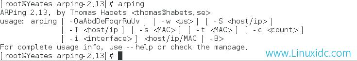 Fedora 18 下arping 的安装