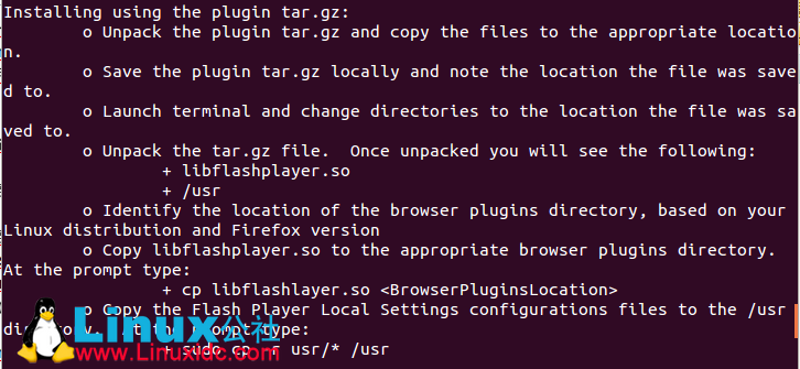Ubuntu下火狐浏览器安装Flash及书签使用相关事项
