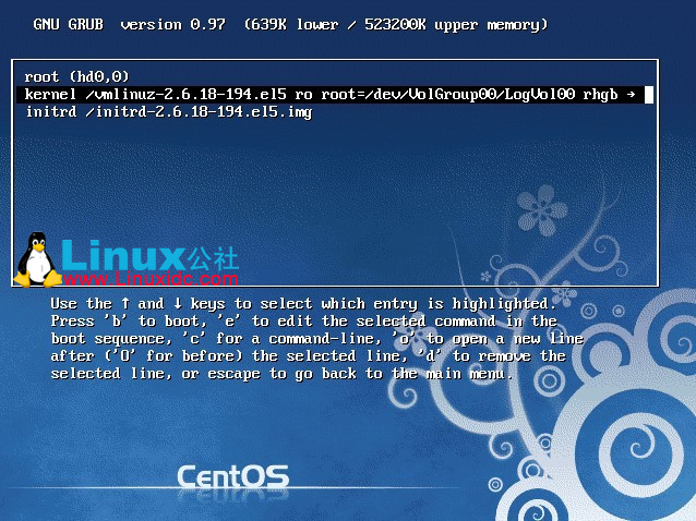 破解CentOS的root密码（救援模式无密码）