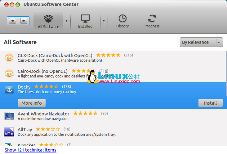 给Ubuntu 12.10安装炫丽Docky