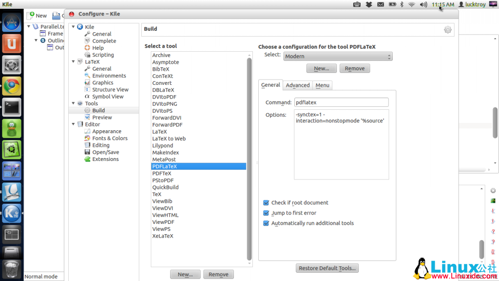 Ubuntu 12.04 (64bit) 下LaTex安装