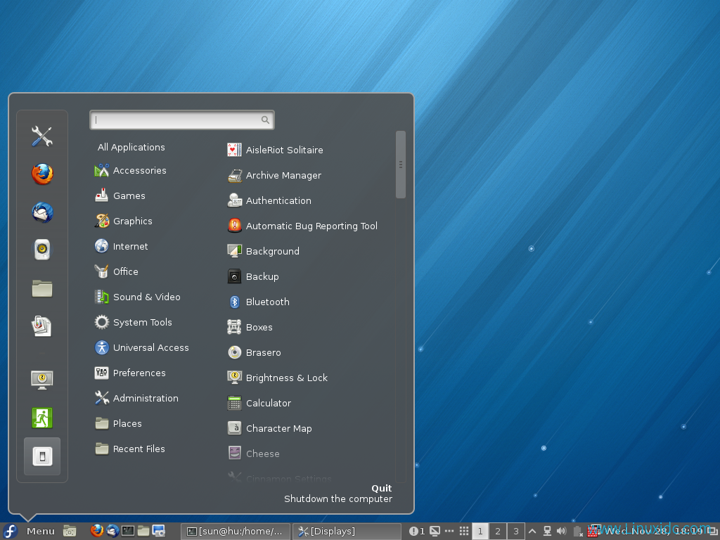 Fedora 18安装Cinnamon桌面环境