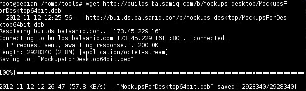 Balsamiq Mockups,Adobe Air,Debian