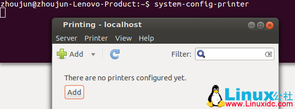 Ubuntu 12.04以及 Window 下使用共享打印机